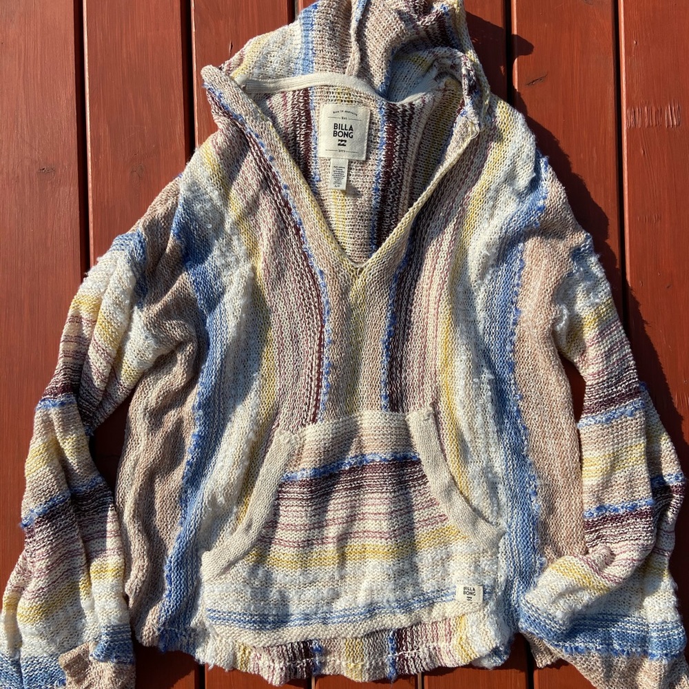 Billabong Baja Beach Sweater Hoodie Colorful